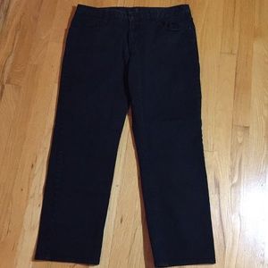 T by Tahari Black stretch denim 5pocket jeans VGUC